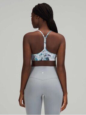 Lululemon Flow Y Bra Nulu W2CTKS (Kaleidofloral Multi) - Size 6